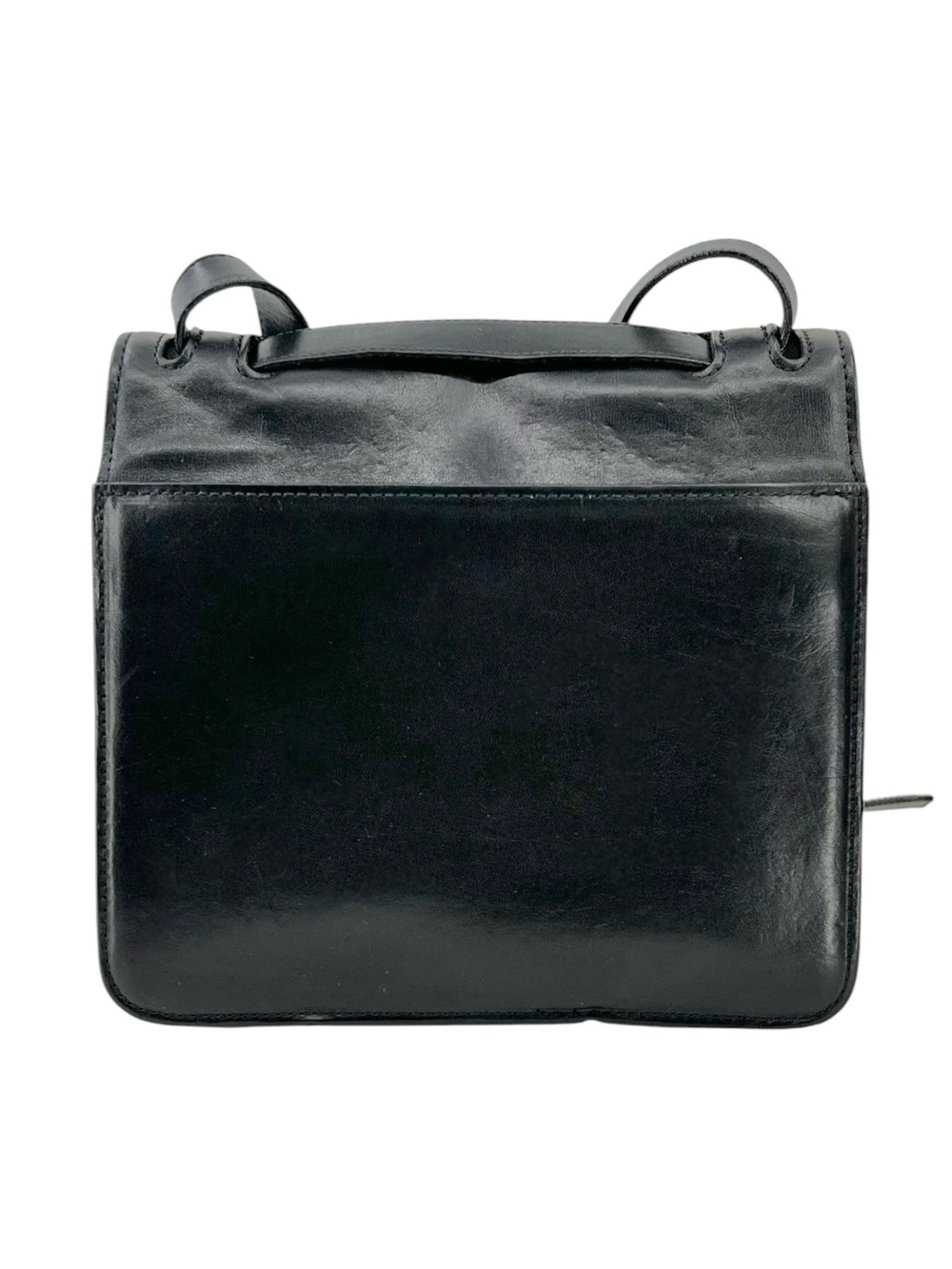 Authenticated Chloe Black Leather Box Crossbody Bag with Authenticity Card - Picture 3 of 16